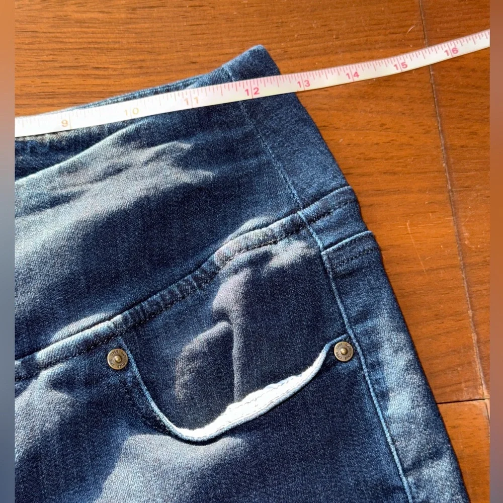 Belle by Kim Gravel Dark Blue Skinny Jeans - Picture 6 of 16